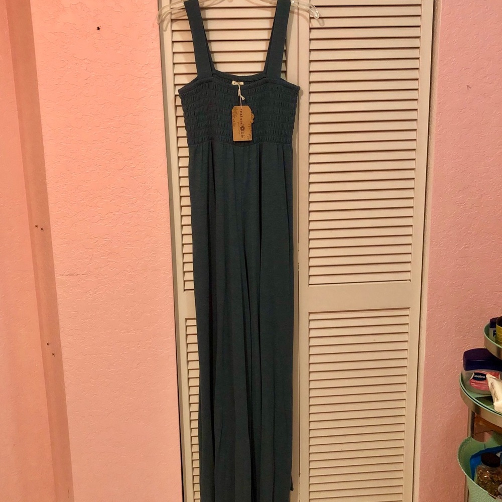 Natural Life teal jumpsuit